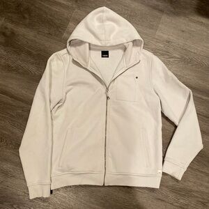 Vuori Men's Seaside Full Zip in Salt Color size L